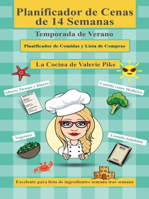cover image of Planificador de cenas de 14 semanas. Temporada de Verano